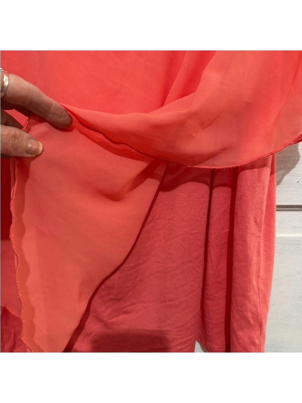 Alyx Coral Lightweight Sheer Top 2X - Picture 5 of 6